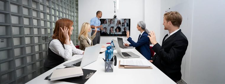 Software team meeting